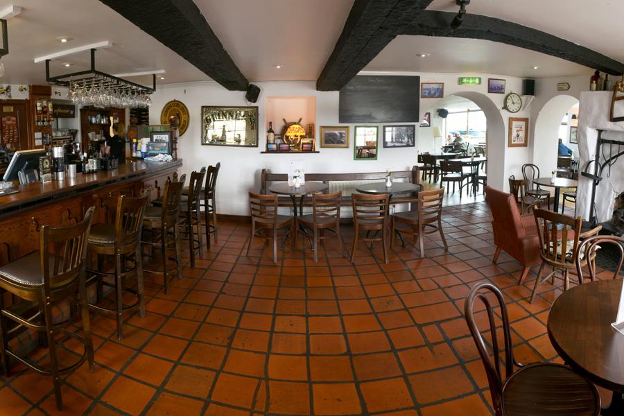 The bar and reception area, Point Bar and Restaurant, Magilligan Point, Northern Ireland
